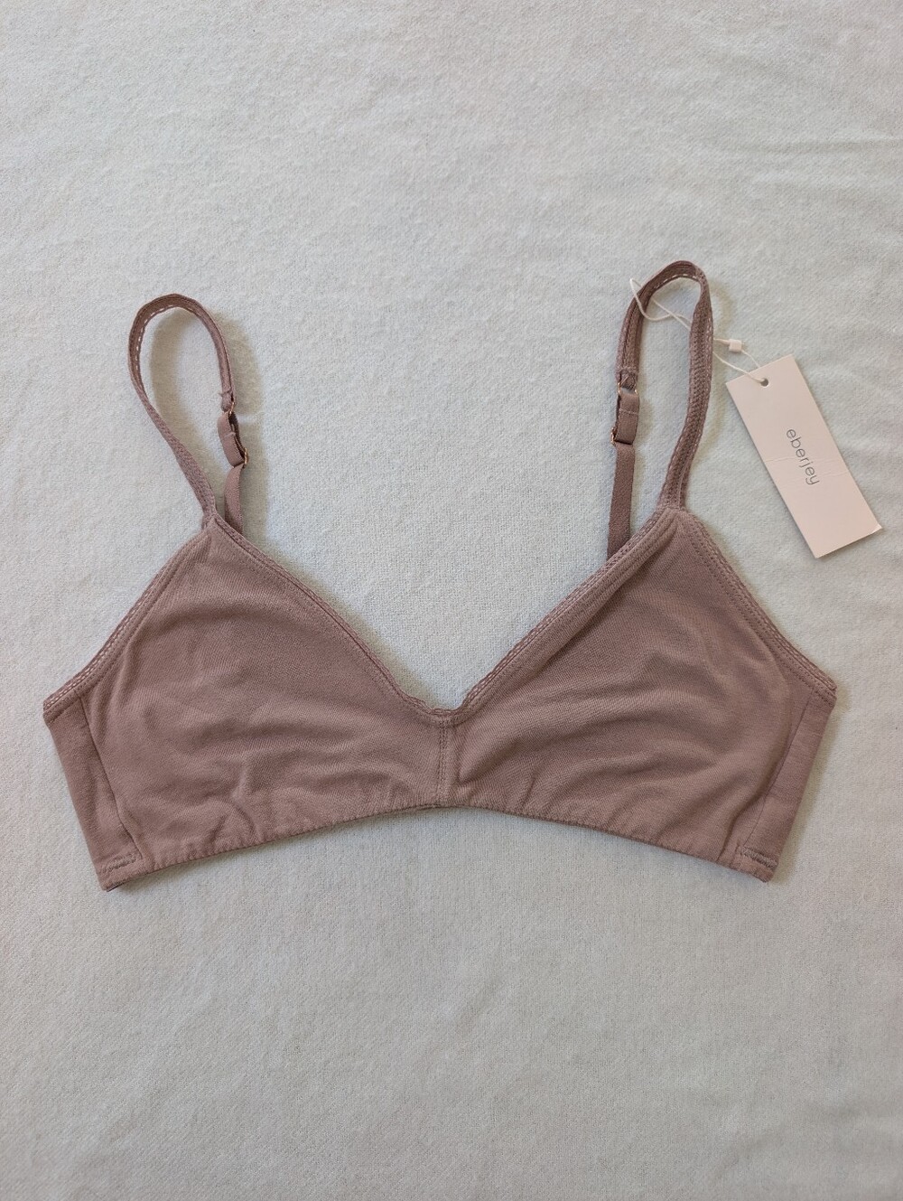 Eberjey Pima Goddess Plunge Bra M/L